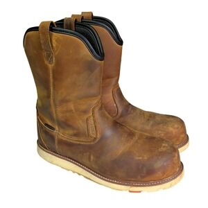 BRUNT The Bolduc Boots Mens Size 12 Comp Toe Waterproof Pull-On Wellington Work